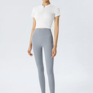 Cardigan-Front Built-In-Cup Tee