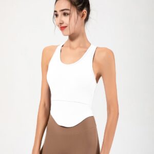 Open-Back Tank with Built-In Cups
